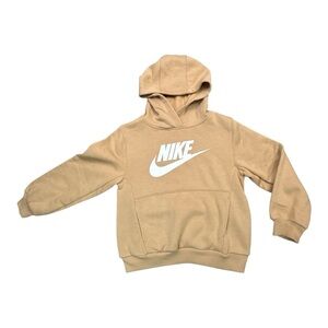 Nike Sportswear Hoodie Club Fleece Pullover Youth Kids Size 6 Cotton Color Hemp